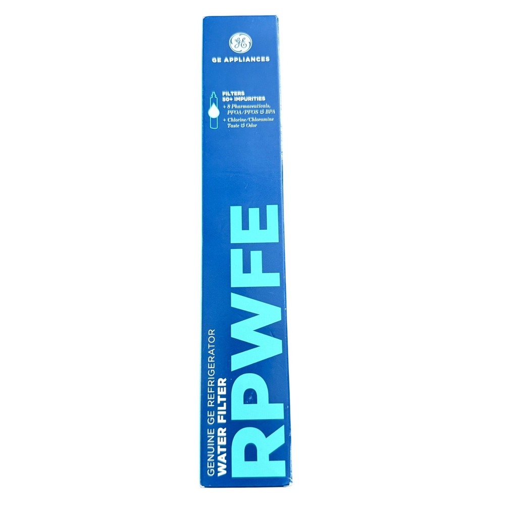 GE RPWFE Refrigerator Water Filter Genuine Blue White French Door‎ Replacement